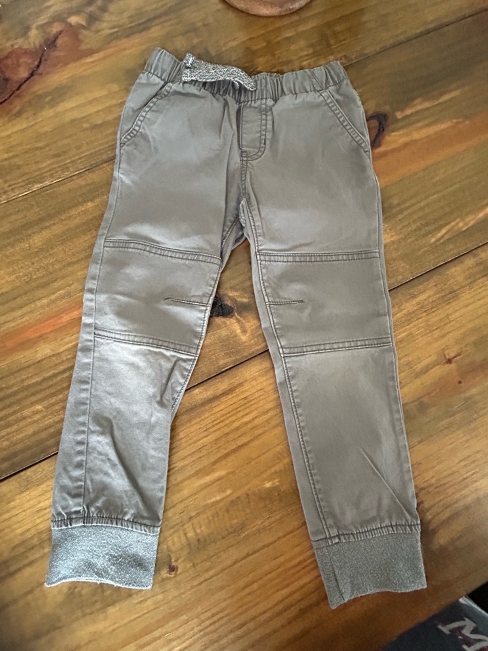 ✨Cat & Jack Olive Gray Kids Jogger Pants with Ribbed Cuffs